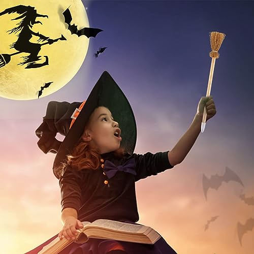 Set de 14 lápices escoba bruja para Halloween miniatura 5