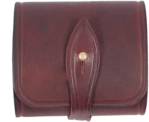 VlaMiTex Genuine Leather Cartridge Case for 6.5х57 ga / 30.06 ga / 8x57 ga Cartridge Bag Hunting Buttstock Ammo Cartridge (J5)