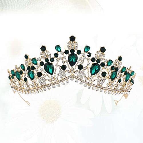minkissy Tiaras Vintage Rhinestone Crystal Queen Crown Rhinestone Birthday Tiaras for Woman Girls (