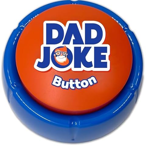 Dad Joke Talking Button with 100+ Hilarious Jokes | The Ultimate Fathers Day Present, Over 100 Corny Jokes That The Whole Family Will Enjoy, Get Your Dad Joke Button Today Cover