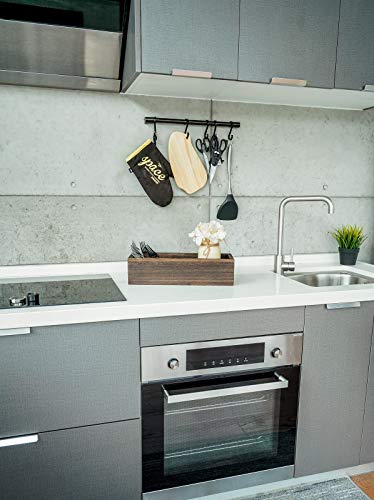 Mkono Bathroom Decor Box Toilet Paper Basket Wood Tank Topper Basket Holder with Mason Jar and Flower Bathroom Behind Toilet Top Storage Organizer Box Farmhouse Rustic Home Decor, Yellow - Image 5