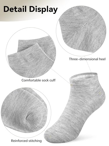 Glooarm 16 Pairs Boys Girls Socks Toddler Ankle Athletic Low Cut Kids Socks2