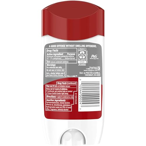 Old Spice Invisible Solide Frais 3z stick déodorant longue durée