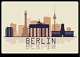 25x carte postale Berlin Skyline | 25 pièces | art | multicouches, conçue à Berlin | format standard A6