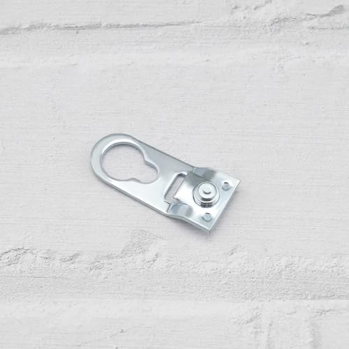 Image of 60PCS Photo Frame Hook 35x15mm Photo Frame Hanger Aluminum Alloy Hanging Hook D Ring Picture Frame Hanger for Channel Width 12mm Picture Frame