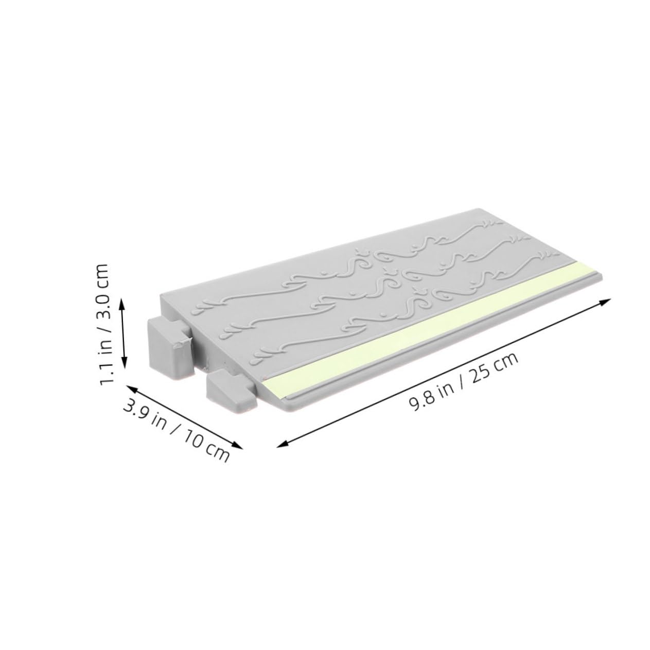 OSOLADY Ramps for Wheelchairs Home Steps Door Ramp Pad Non-Slip Plastic Material Easy to Install for