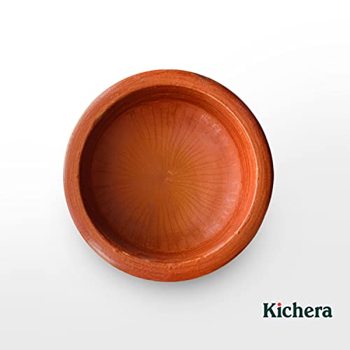 Image of Kichera Pottery Earthen Kadai /Clay Pots for Cooking & Serving (3 Litre)