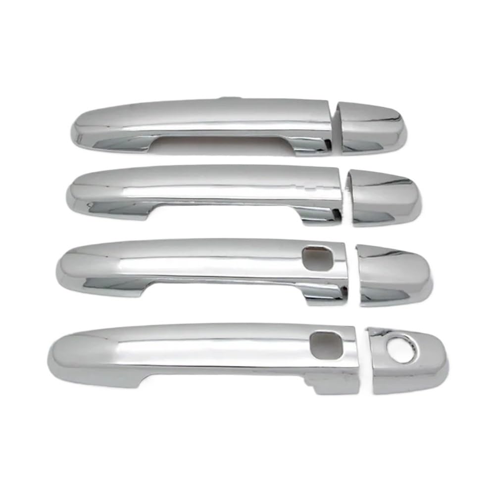 Gteew Siver 2 Buttons Side Outer Door Handle For Daihatsu For Terios For Bego For J200 For F700 2006-2016 Car Door Handle Cover Trim Styling Accessories