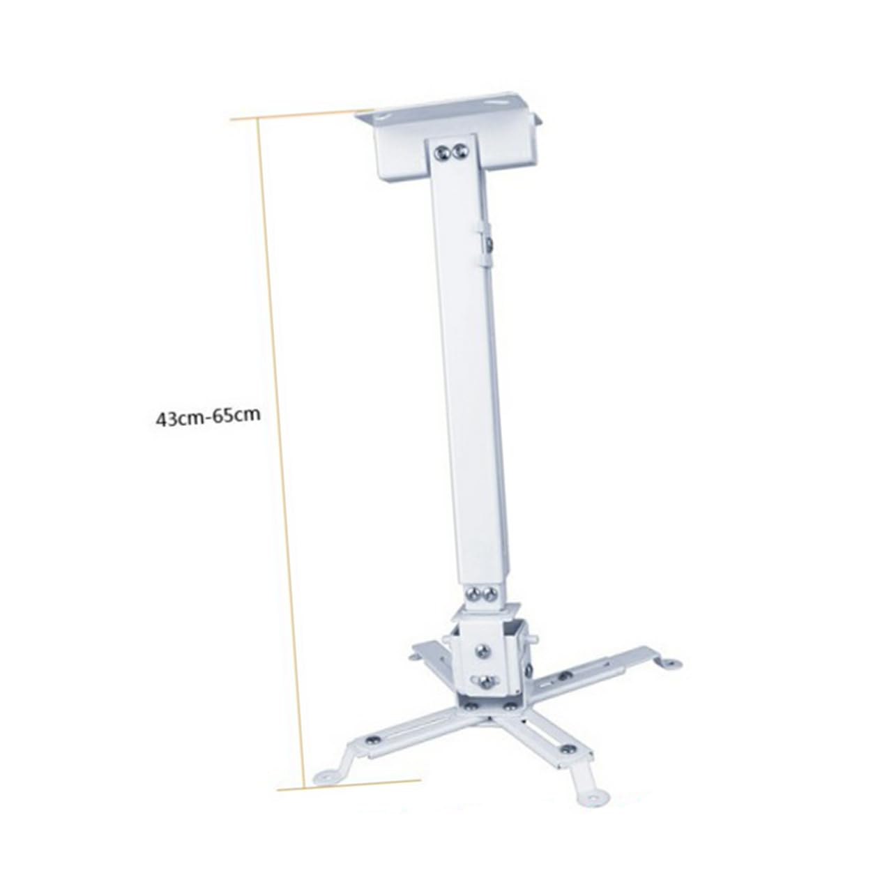 CALLARON Supporto LED per in a Bianco Ferro da Proiettore Soffitto Braccio Regolabile Supporti Articolati per Fino 15kg per Installazioni