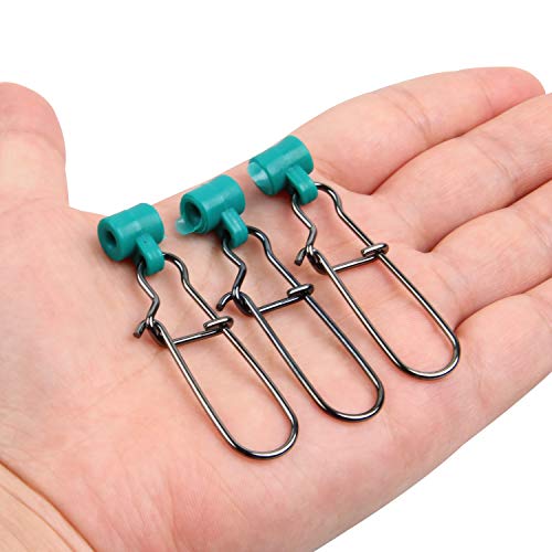 Heavy Duty Sinker Slides Duo Lock Snaps 25Pcs/Box High-Strength Fishing Line Sinker Slider Swivel Snap Tackle Box Kit -Test: 220Lb #TOP5