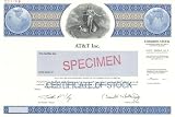 AT&T, Inc. - 2005 dated Specimen Stock Certificate - American Telephone and Telegraph Inc.