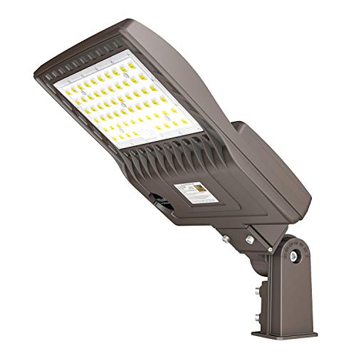 🛒 Flash Sale 480V LED Parking Lot Lights 150W 21000LM LED Shoebox Pole Lights Fixture 400W HID/HPS Replacement 5000K IP65 AC 277-480V DLC UL Listed Outdoor Area Street Security Lighting for Stadium Roadways