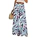Shusuen Dress Pants Women Petite High Waisted Wide Leg Summer Beach Vacation Pants Boho Lounge Casual Palazzo Trousers（1-Purple,X-Large）