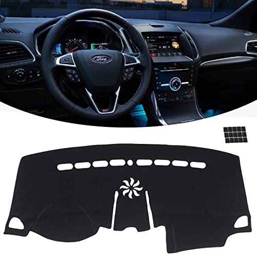 Keyoog Flannel Dashboard Cover Nonslip Car Dash Board Mat Fit For 2015-2020 Ford Edge Sunshade No-Glare Non-Slip Pad Carpet Sunshield Protector #TOP4