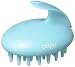 Ottple Electric Scalp Massager Waterproof Shower Vibrate Massaging Shampoo Hair Brush Magic Rebbit Hand Held Design Blue