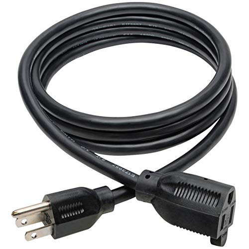 Eaton Tripp Lite 3-Prong 6ft Power Cord Extension Cable | Heavy-Duty 15A, 14AWG, 125V, NEMA 5-15P to...
