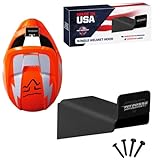 Pit Posse PP282BK Helmet Hook Holder Rack Storage Enclosed Cargo Race Trailer Shop Garage - Made in USA - Aluminum Organizer Motorcycle Bike Accessory - 5 Year Warranty (Black)