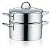 Price comparison product image Kela 10994 Universal Steamer with Glass Lid, Stainless Steel, Suitable for Induction, Diameter: 20 cm, 3.0 L Cailin
