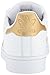 adidas Originals womens Superstar Sneaker, White/Gold Metallic/Blue, 6.5 US
