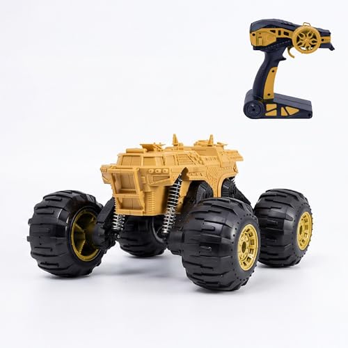 Image of Moon Rover Remote Control Car 4x4 | 1:12 Scale 40 KM /H High-Speed | 4WD Off-Road | 360 Rotation | 45 Climb | 2.4GHz Signal | 7.4V Rechargeable Battery Fun Learning Toy for 6-12 Year - Yellow
