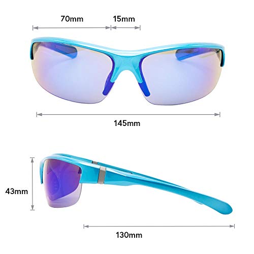 Image of VITENZI Sunglasses for Men and Women Trendy and Cool Sun Glasses, Retro Vintage Wrap Around Sport Shades Rome