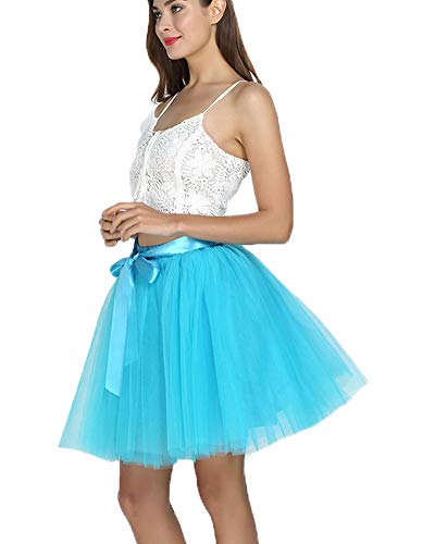SCFL Jupe Tutu Femme Jupe Enjambeur Enjoliveur Ballet Jupe Demi-Glisse Longueur 50cm Jupe Tutu Femme Jupon