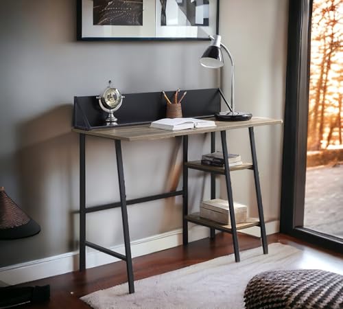 Lake life maximize workspace efficiency with rustic oak writing desk,