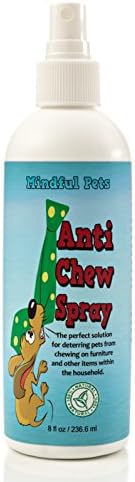 Anti Dog Chew Bitter Spray - Stop Dog Chewing Now Naturally - By Mindful Pets, 8oz