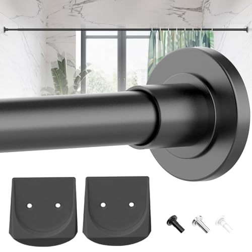 Opiniones y reviews de Tubo para cortina de baño los preferidos por los clientes. 48 CSJD@J Barra De Cortina Baño,Barra De Cortina De Ducha Retráctil Ajustable,Con Dos Soportes,No Requiere Perforación,Ideal Para Armarios,Baños,Roperos Y Dormitorios. (Negro,...