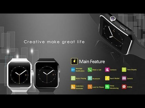 WELROCK WELLTECH X6 Bluetooth Smart Wrist Watch with Camera, SIM Card, App  Support and Activity Tracker for Smartphones (White) : Amazon.in:  Electronics