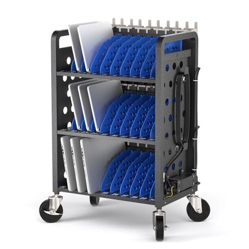 POCHAR 30-Device Laptop & Tablet Charging Cart
