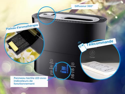 Humidificateur à ultrasons vapeur froide ou tempérée PURLINE HYDRO 14 - vue 5