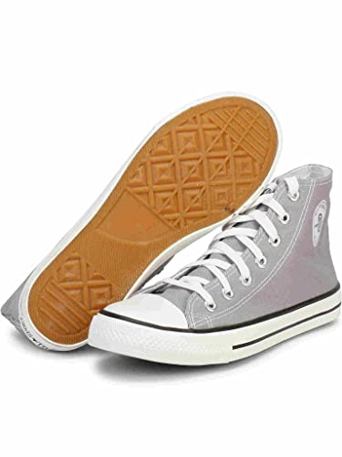 Image of MOZAFIA Men's High-Top Canvas Sneakers - Stylish, Comfortable Lace-Up Casual Shoes, Durable Fashion Streetwear Kicks.