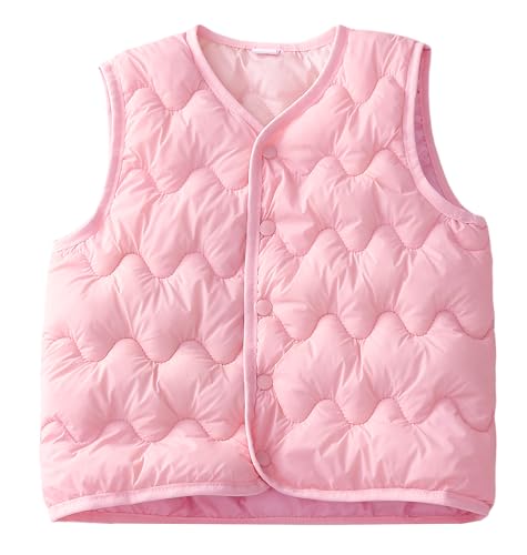 Happy Cherry Baby Warm Jacket Cotton Vest Unisex Infant Toddler Padded Waistcoat Lightweight Sleeveless Vest