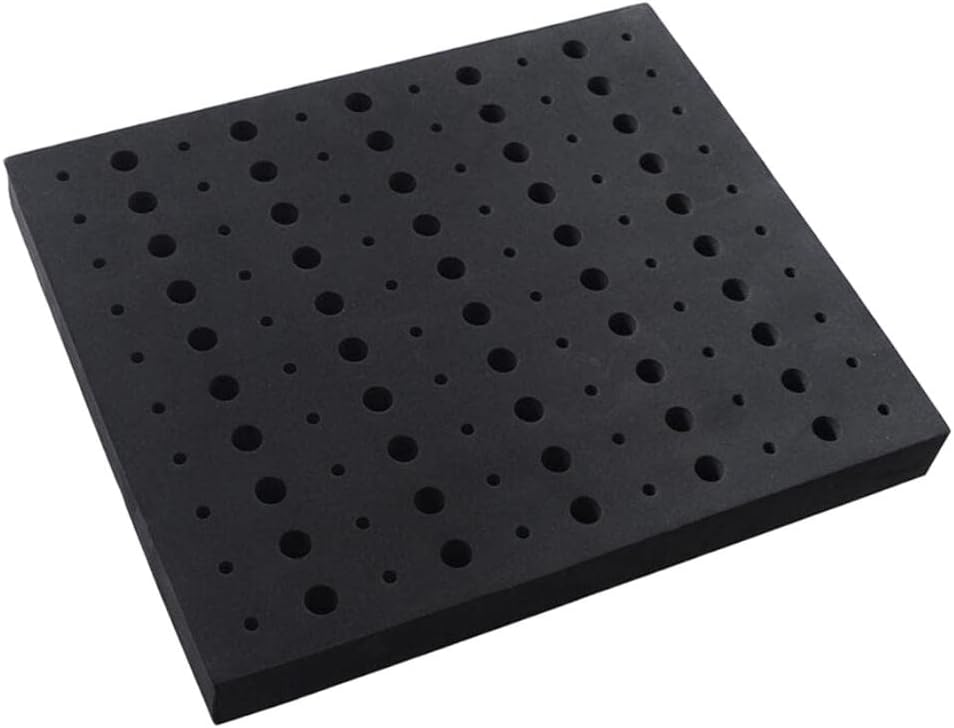 Router Bit Storage Tray - Foam Material for Safe Router Bit Storage, Stores 60x 1/4 inch and 50x 1/2 inch Shank Router Bits
