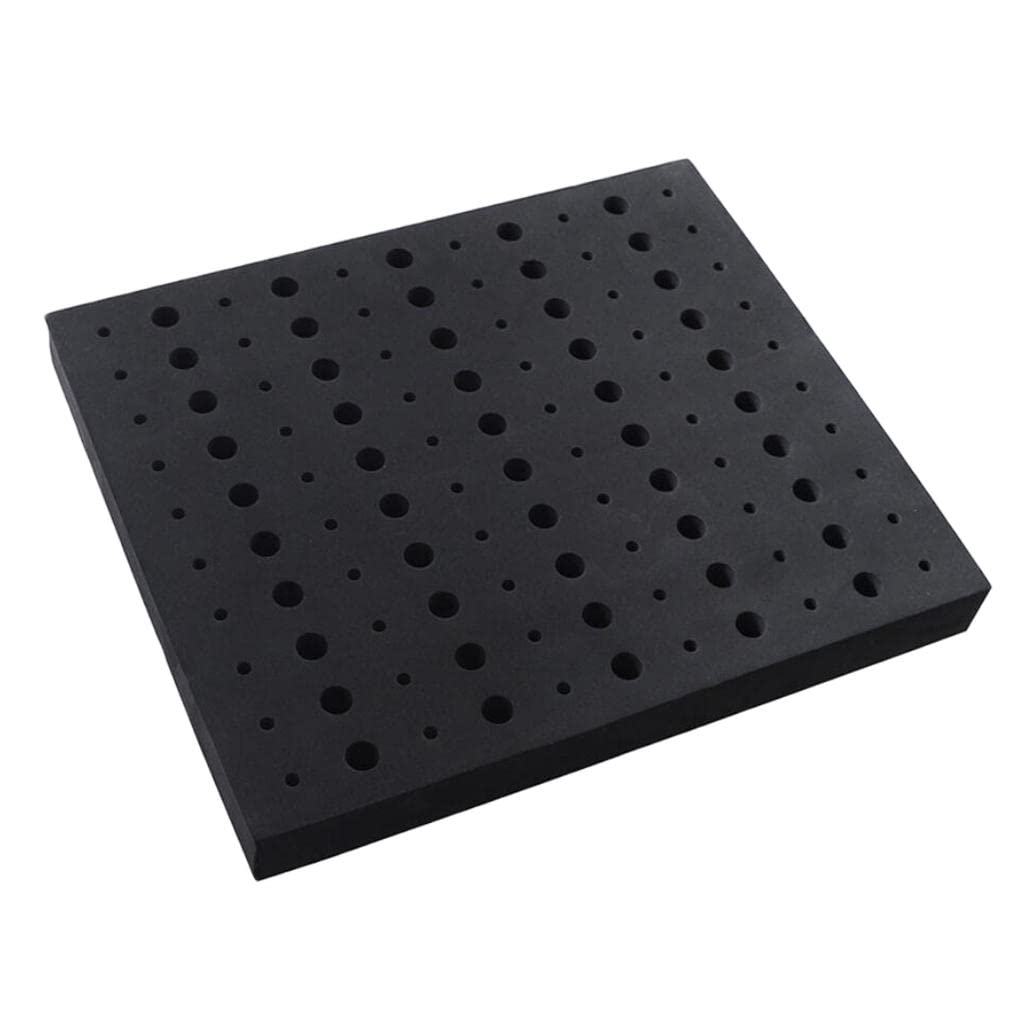 Easnea Router Bit Storage Tray - Foam Material for Safe Router Bit Storage, Stores 60x 1/4 inch and 50x 1/2 inch Shank Router Bits