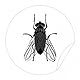 WC Aufkleber Fliege, Toilettensticker Pissior Tattoo Badausstattung 4er Set- LK-Trend & Style