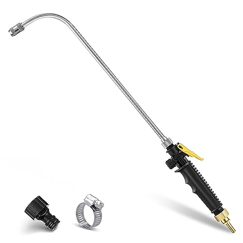 Saillong 1 Pack 24"Curved Sprayer Wand, 1/4"Connector, Fits 3/8"Hose