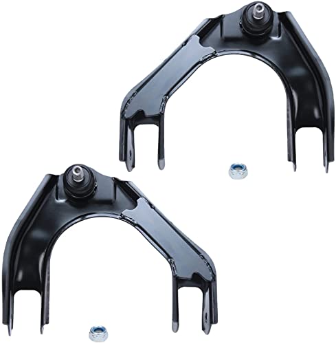 Image of Detroit Axle - Front Upper Control Arms w /Ball Joints Outer Tie Rods Replacement for 1996-2000 Chrysler Sebring Stratus Cirrus Breeze - 4pc Set