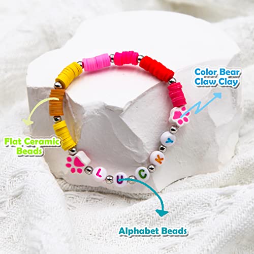 Eutenghao 786Pcs Polymer Clay Beads Charms Spacer Beads Letter Beads With Bracelet Strings 24 Styles Handmade Beads For Bracelets Necklace Earring Jewelry Making Women Diy Crafts #TOP3