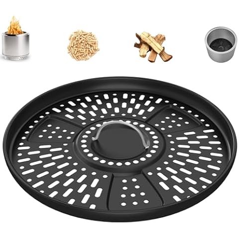 DcYourHome Pellet Adapter for Solo Ranger Accessories Solo Stove Ranger Pellet Adapter, Enameled Steel Wood Stove Adapter for Ranger Solo Stove, Solo Stove Ranger Burning Pellets Extension Accessories Cover