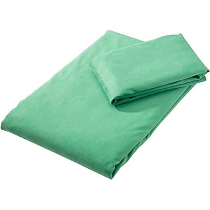 Amazon Basics Mikrofaser Sporthandtuch-Set (1 Badetuch & 1 Handtuch), Grün, 180 x 90 cm (Badetuch ) 80 x 40 cm (Handtuch…