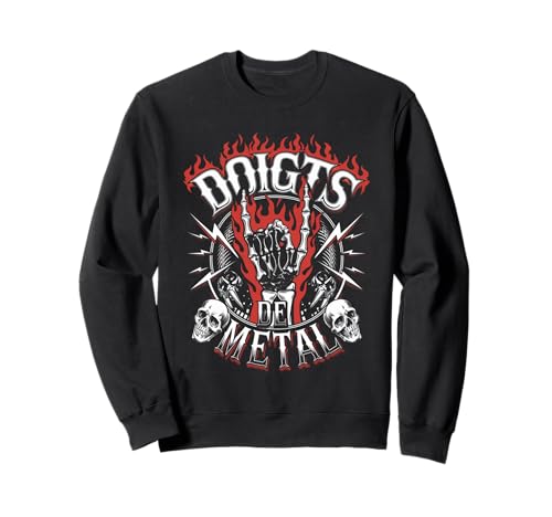 Photo de Doigts De Metal Cadeau Heavy Ultra Hardrock Vomit Humour Sweatshirt
