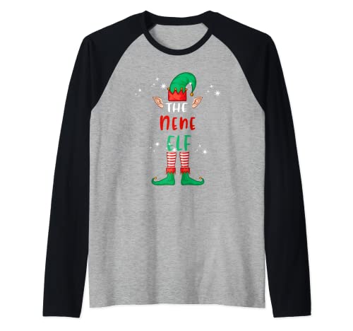 El Elfo Nene Matching Family Group Navidad Divertida Navidad Camiseta Manga Raglan