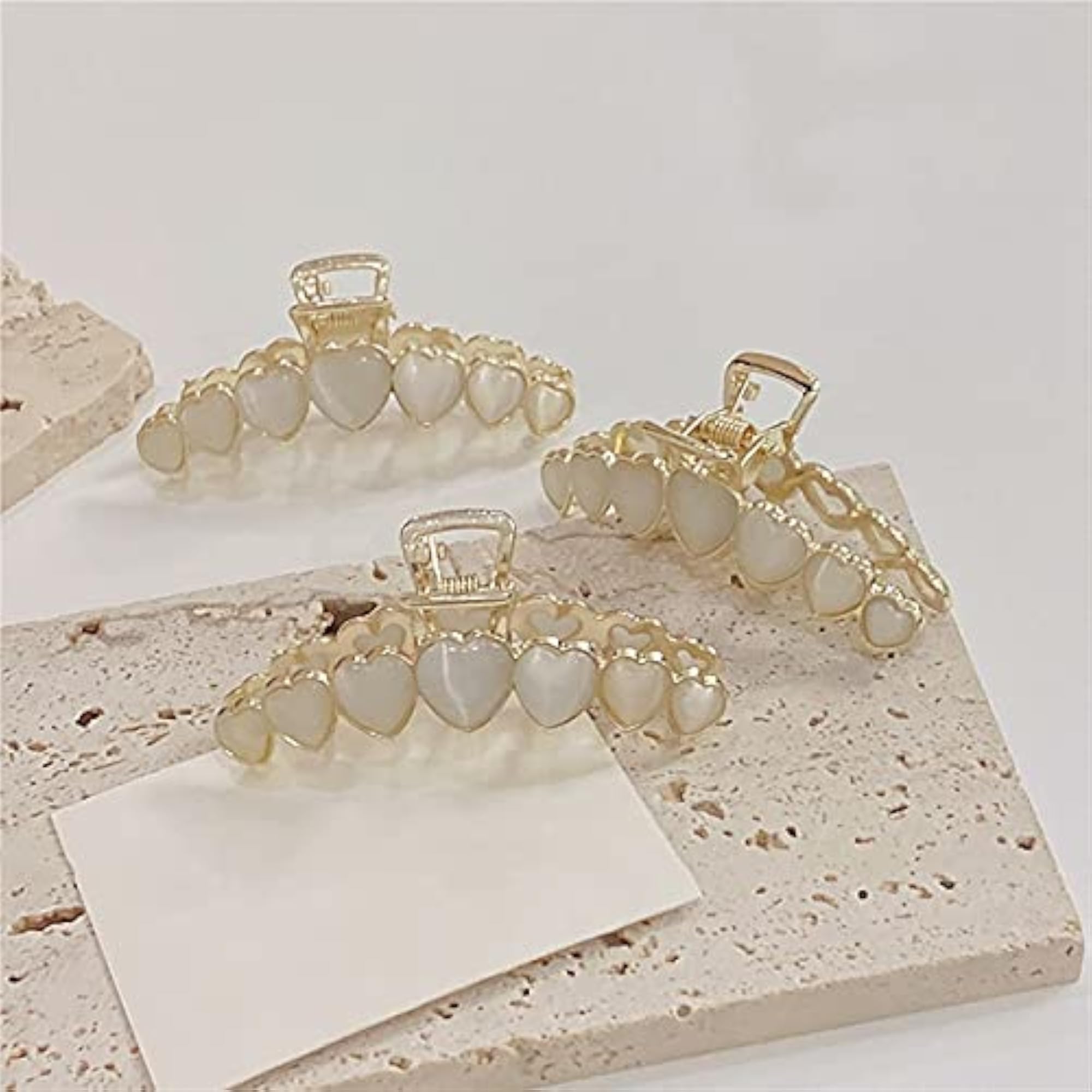 Metal Strong Hold Nonslip Hair Claw Clip, Vintage Elegant Design