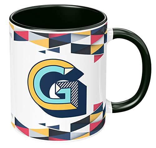 Image of NH10 DESIGNS 3D Colorful Alphabet Letter G Printed Coffee Mug for Girls Boys Friends Love Kids Best Gift for Birthday Anniversary Initial Letter G (Ceramic Tea Coffee Mug-350ml) - ABV3TM2 17