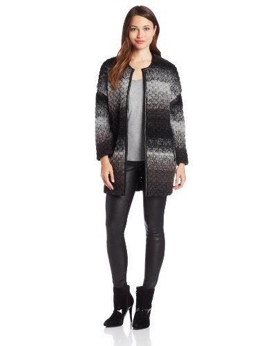 7 For All Mankind Women's Ombre Boucle Coat