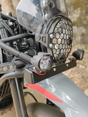 Image of Auto Infinity Fog Lamp Mount Compatible with R-E Himalayan 450 (Black, Pack of 1)