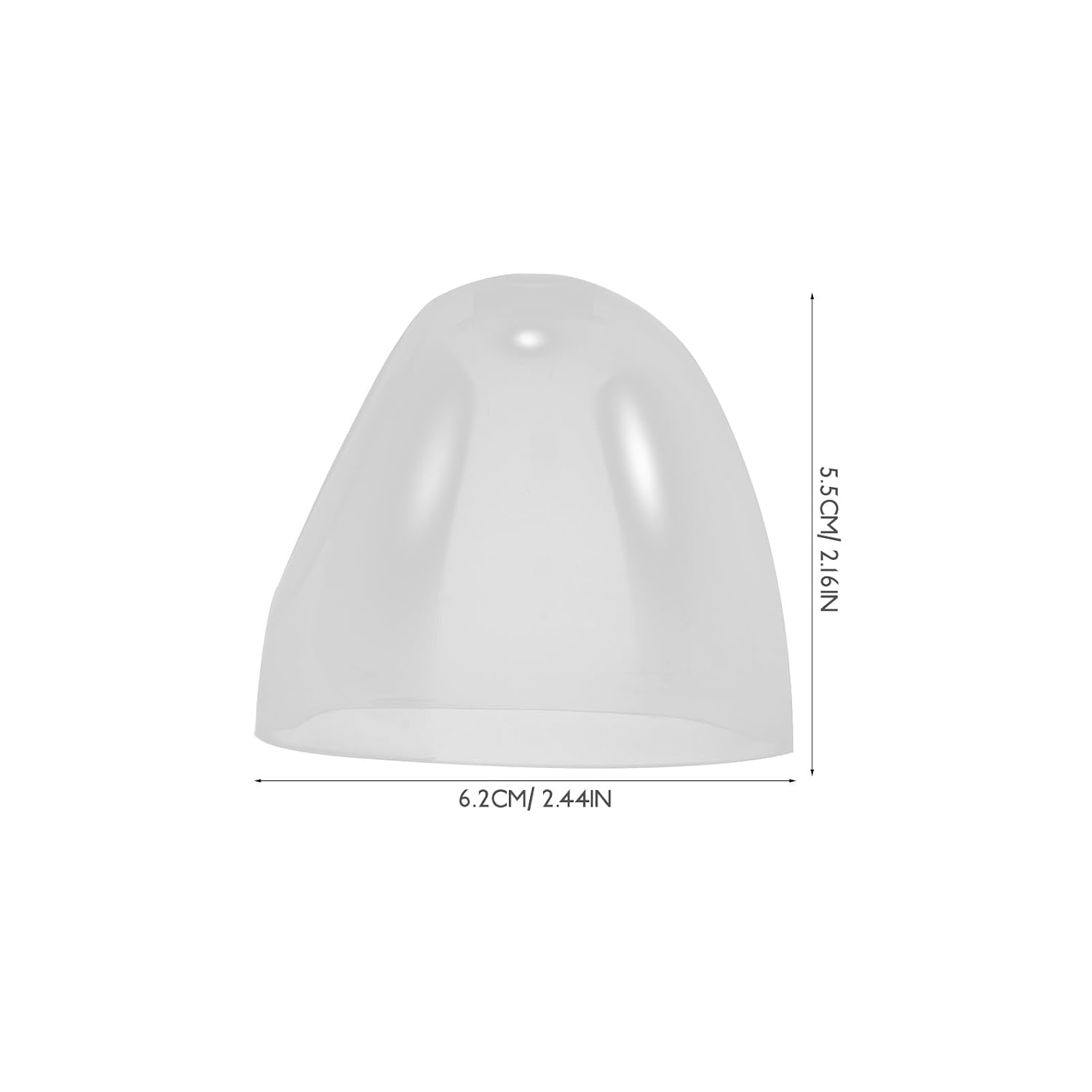 ibasenice 6 PCS Clear Feeding Bottle Caps - Universal Wide Neck Replacement Lids for Baby Milk Bottles - Leak-Proof Transparent Dome Travel Covers for Plastic and Glass Breastmilk Storage