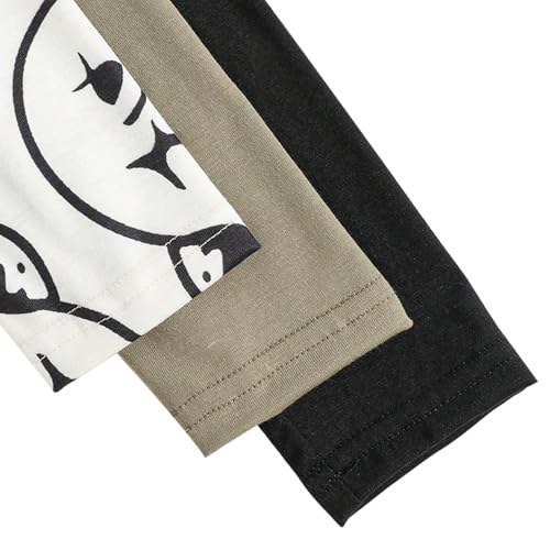 Toddler Boys Long Sleeve Shirts- Sports Car Print Little Boys Sweatshirt- Boys Shirts 3 Pack Sets(3-7 years)4